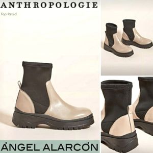 RARE*ANTHRO ÁNGEL ALARCÓN Alder Neo Strobe Full Grain Chelsea Boots $298/2021'